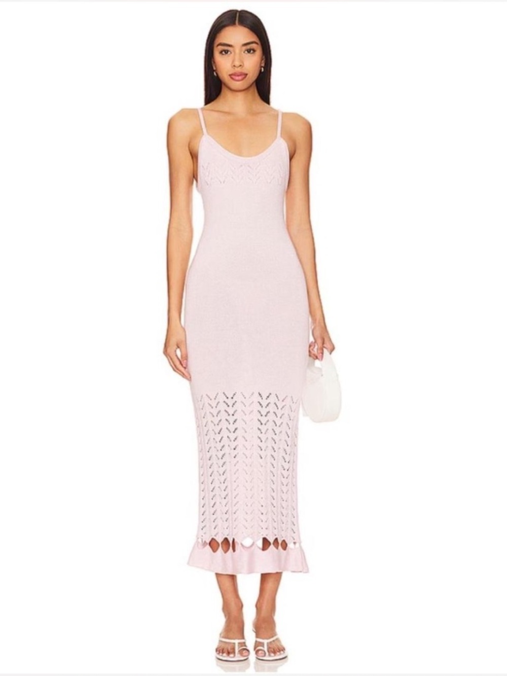 PEIXOTO Nora Knit Dress in Blush Petal NWT